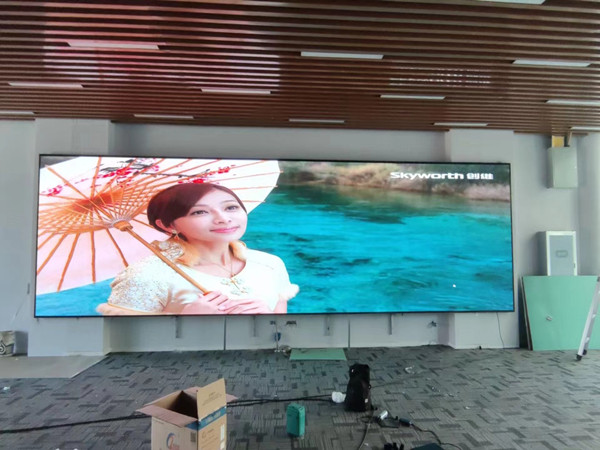 左云P1.53led小间距屏安装案例